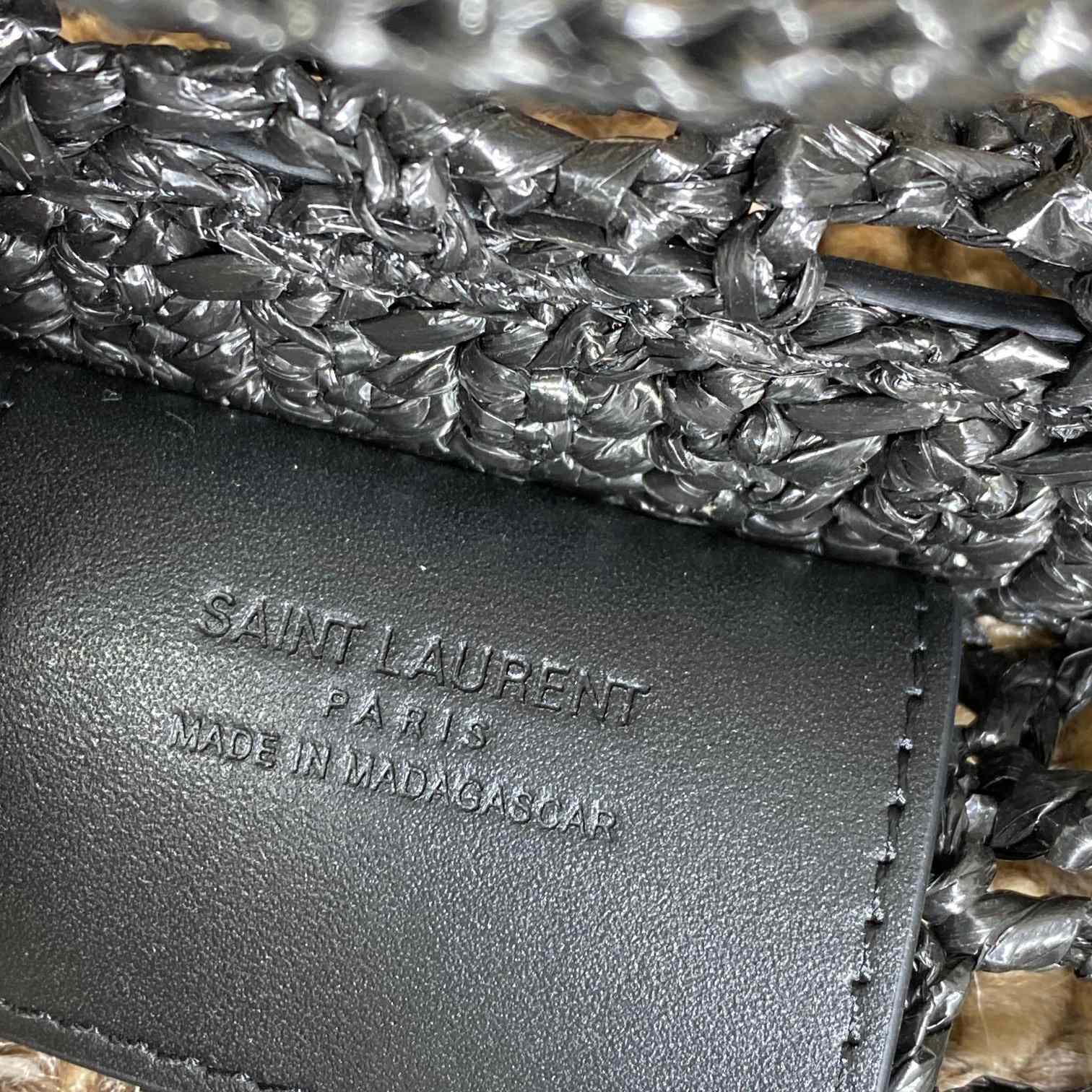 Saint Laurent Oxalis Bag In Raffia Macrame - DopestKickz