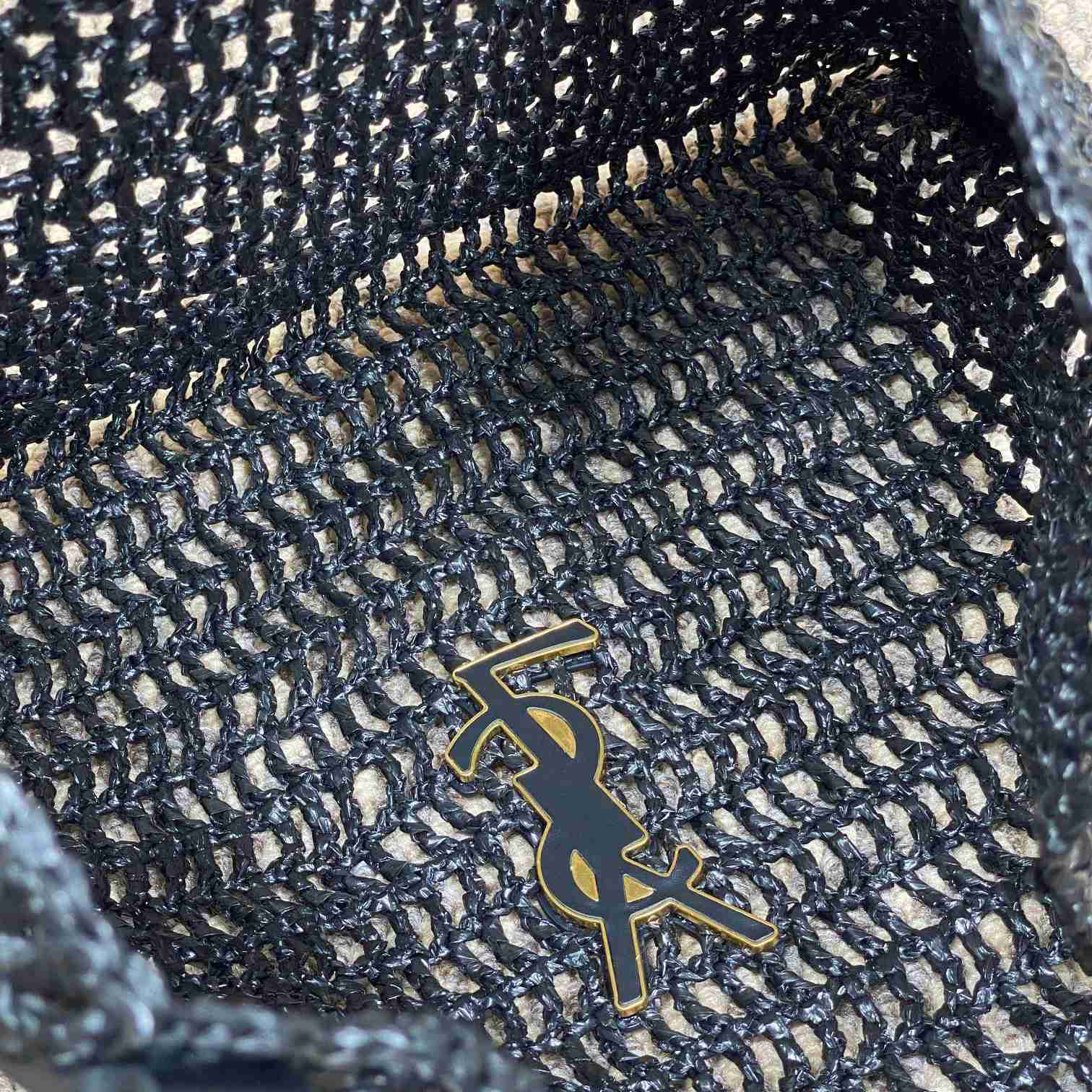 Saint Laurent Oxalis Bag In Raffia Macrame - DopestKickz