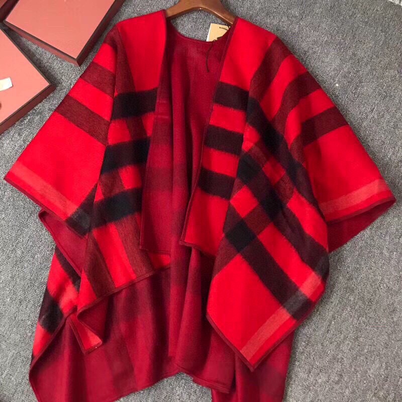 Burberry Charlotte Reversible Wool Felt Cape    140*140cm - DopestKickz