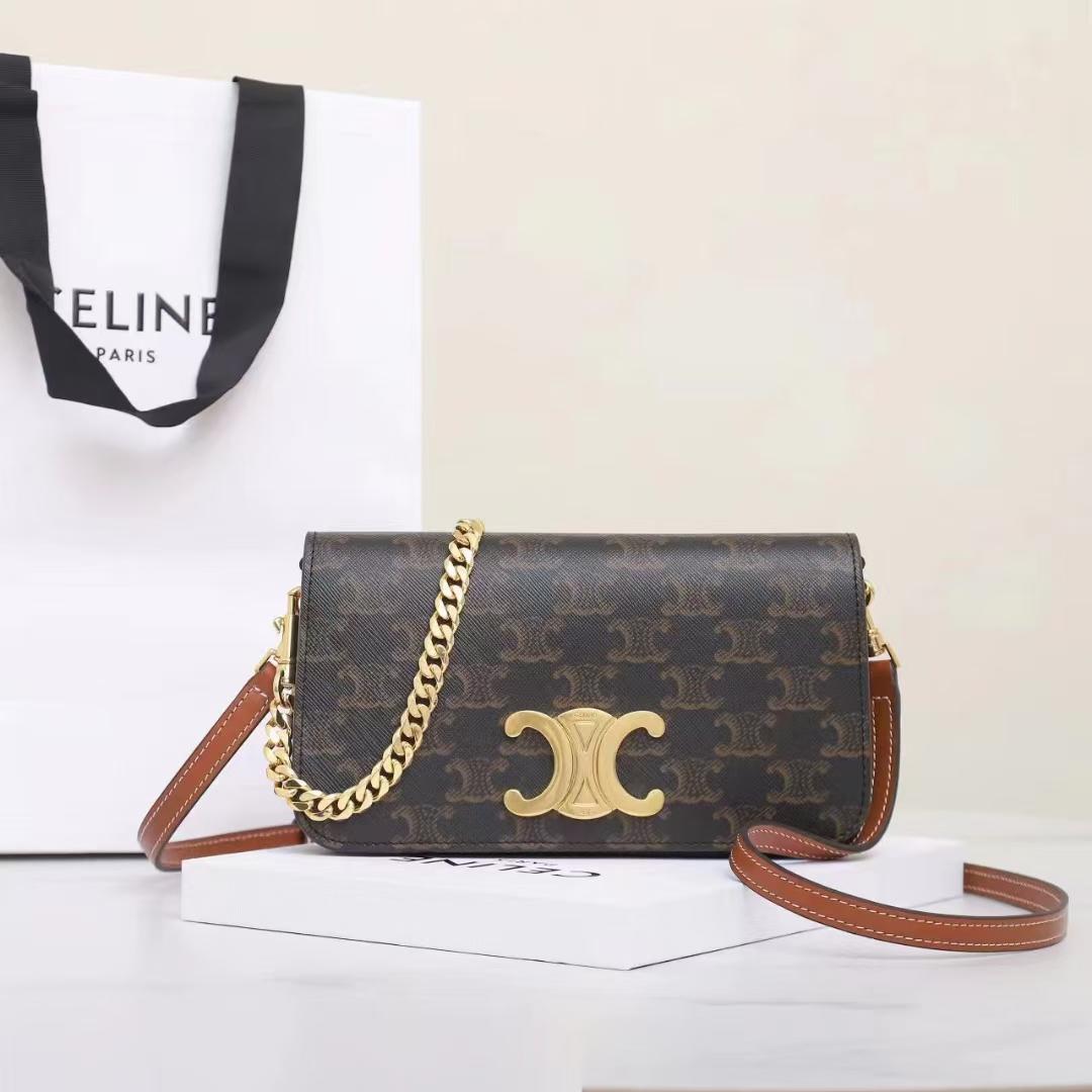 Celine Multipochette In Triomphe Canvas And Calfskin - DopestKickz