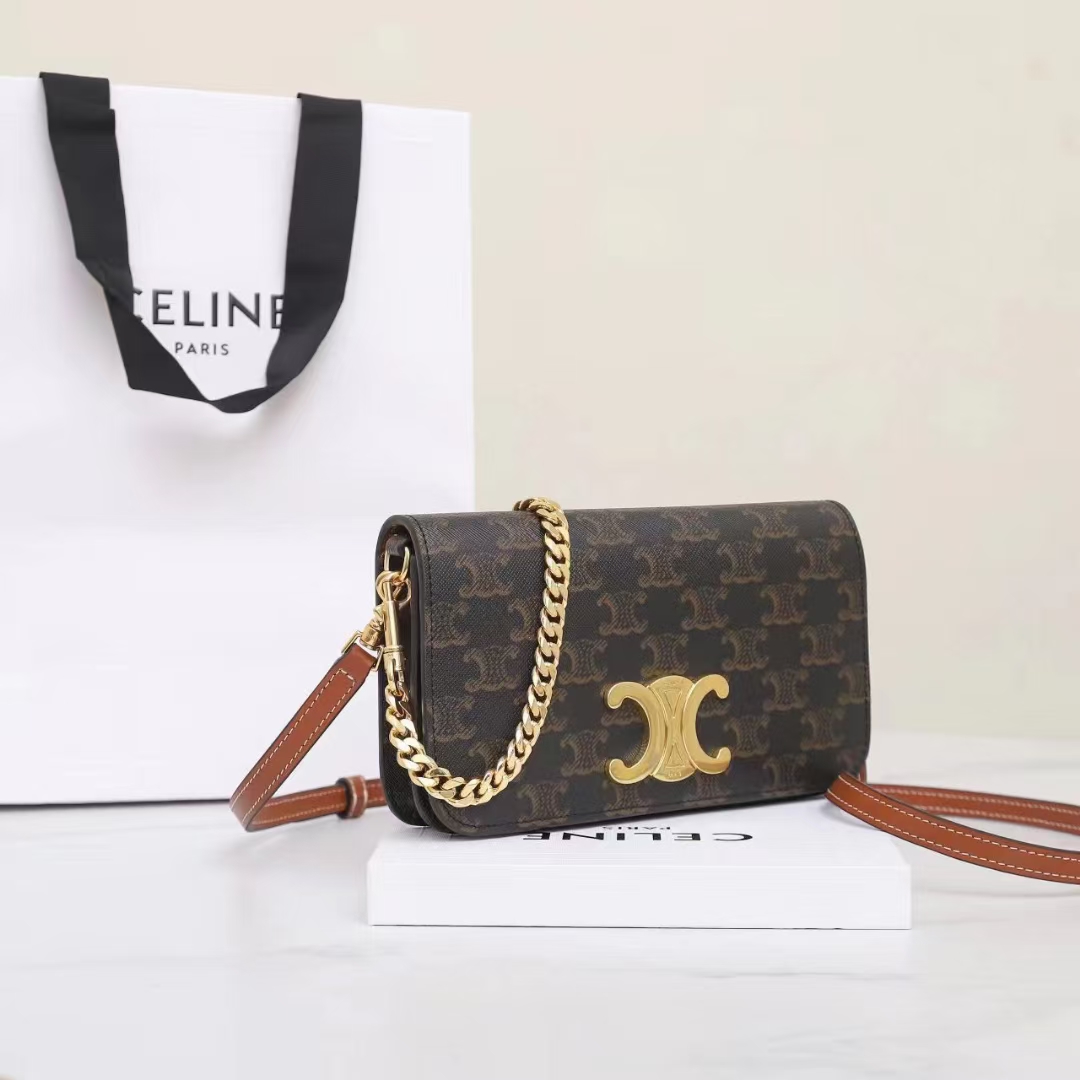 Celine Multipochette In Triomphe Canvas And Calfskin - DopestKickz