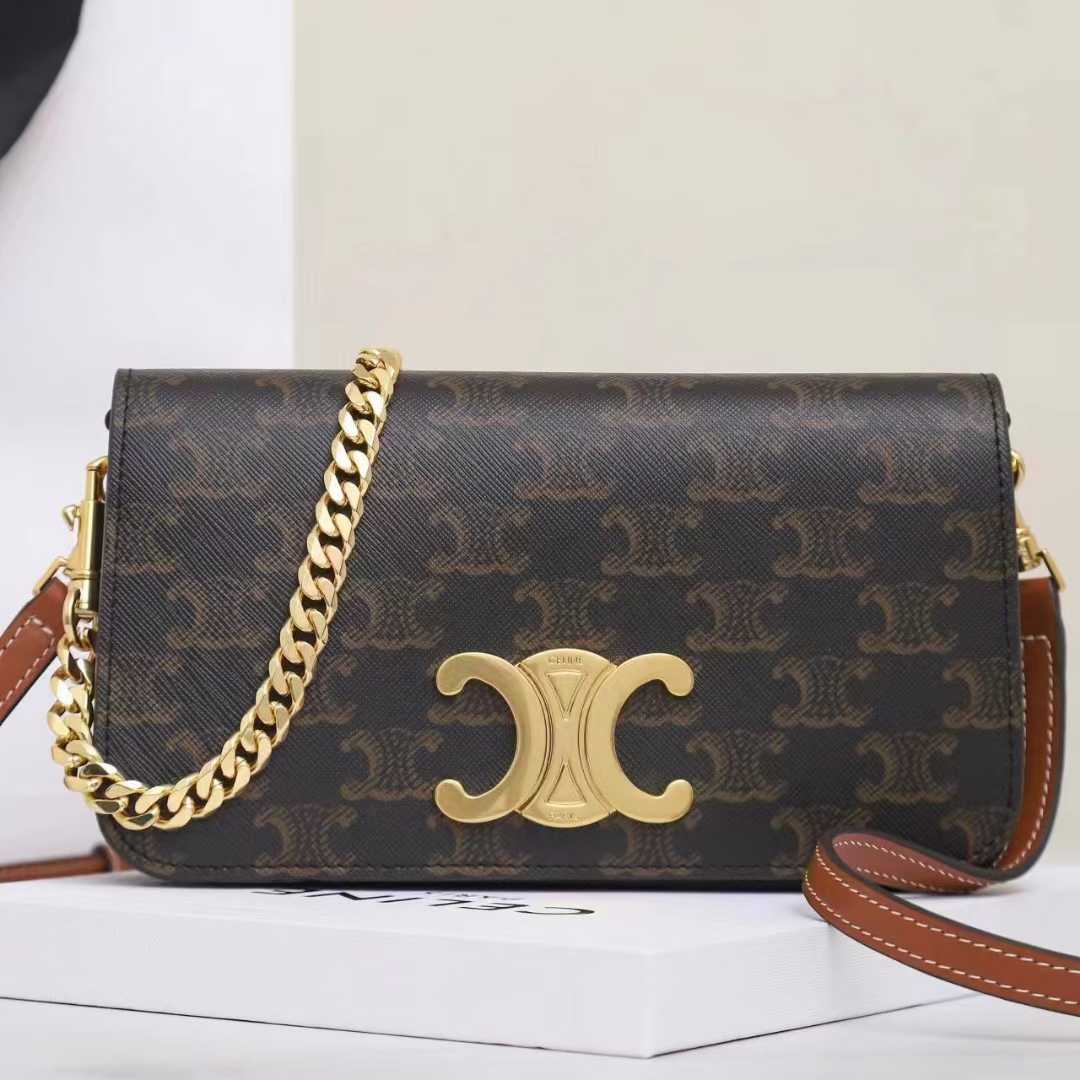 Celine Multipochette In Triomphe Canvas And Calfskin - DopestKickz