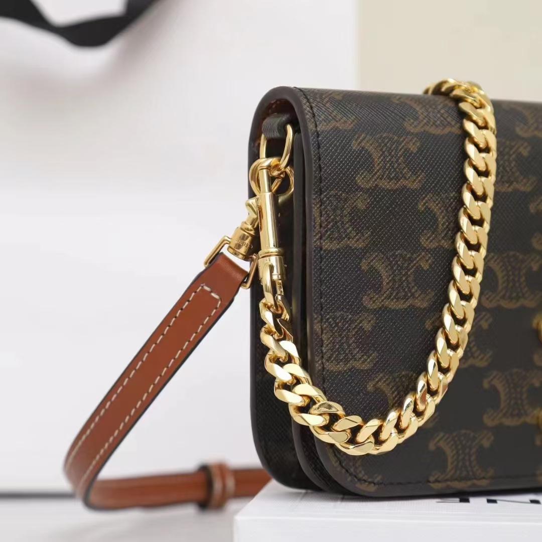 Celine Multipochette In Triomphe Canvas And Calfskin - DopestKickz