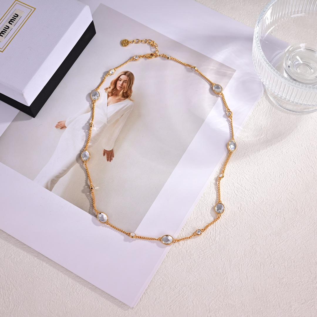 Miu Miu Metal Bracelet With Crystals - DopestKickz