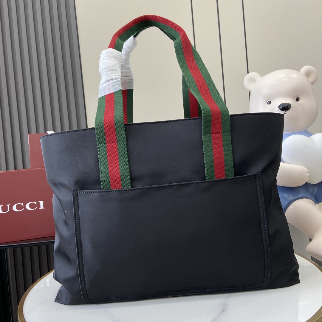 Gucci Large Tote Bag With Gucci Logo - DopestKickz