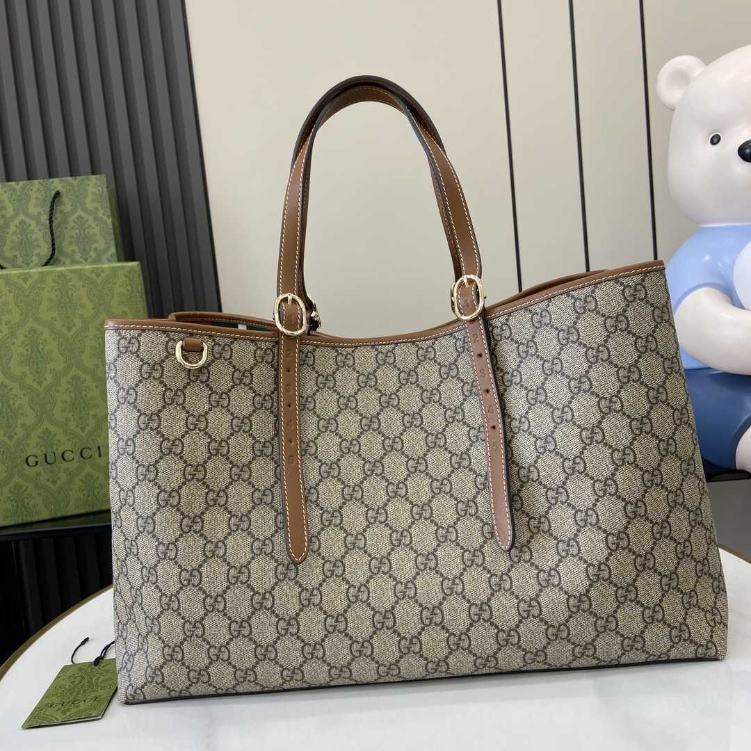 Gucci GG Emblem Medium Tote Bag - DopestKickz