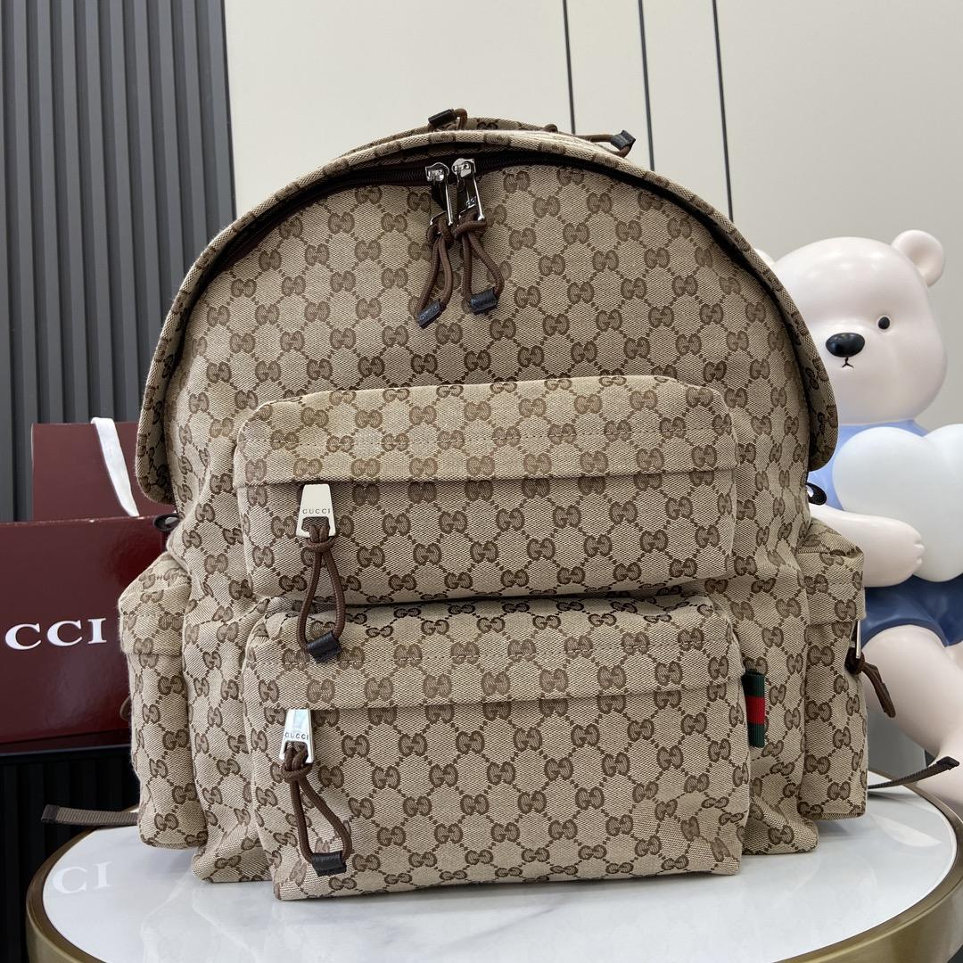Gucci Large Backpack With Gucci Logo - DopestKickz