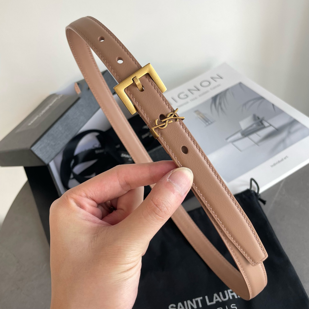 Saint Laurent Leather Belt    20mm - DopestKickz