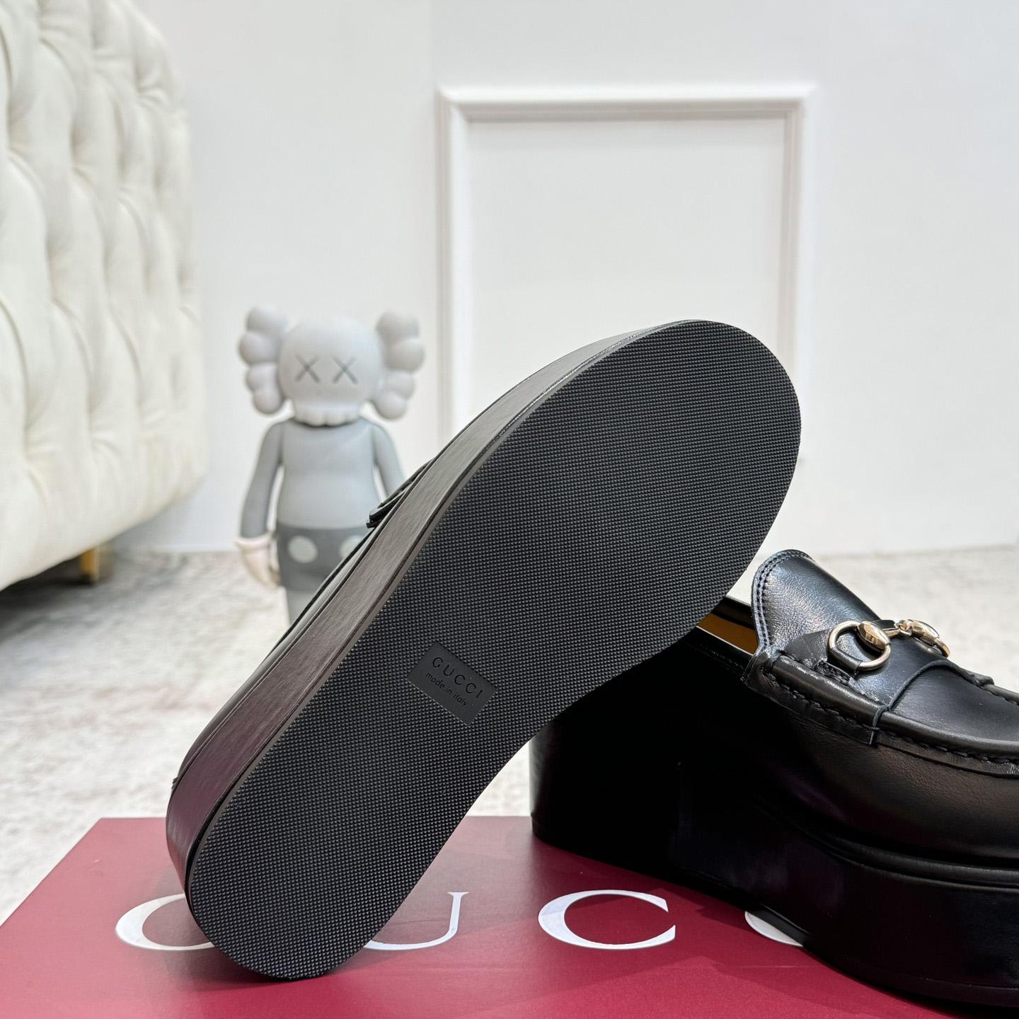 Gucci Women's Horsebit Wedge Loafer - DopestKickz