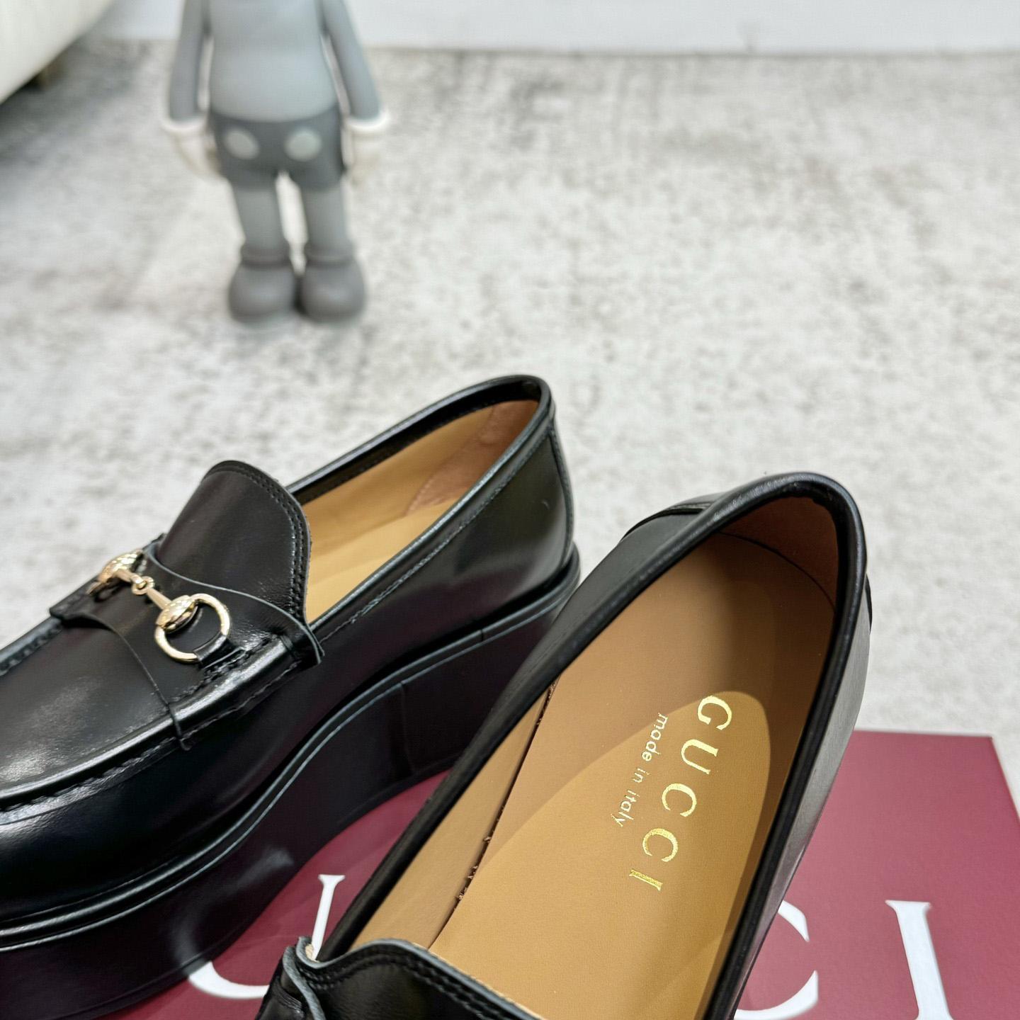 Gucci Women's Horsebit Wedge Loafer - DopestKickz