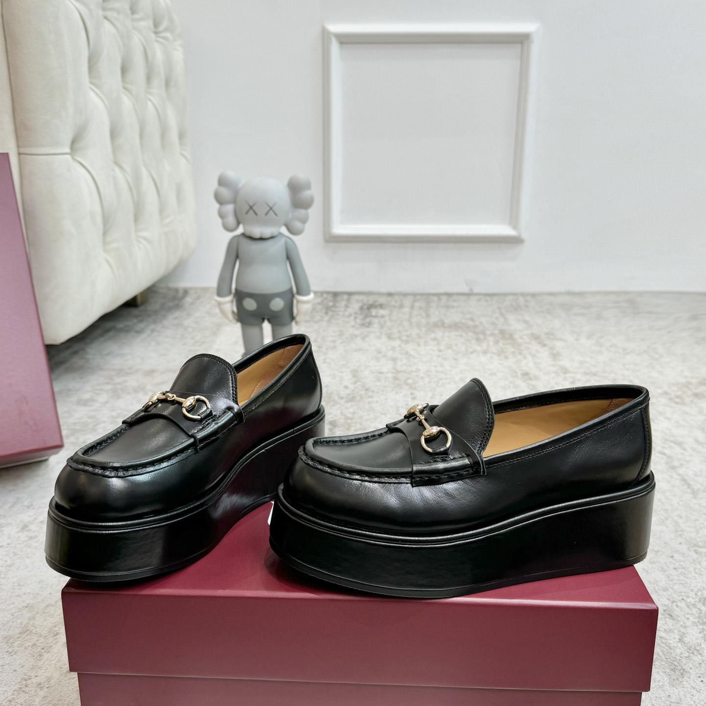 Gucci Women's Horsebit Wedge Loafer - DopestKickz