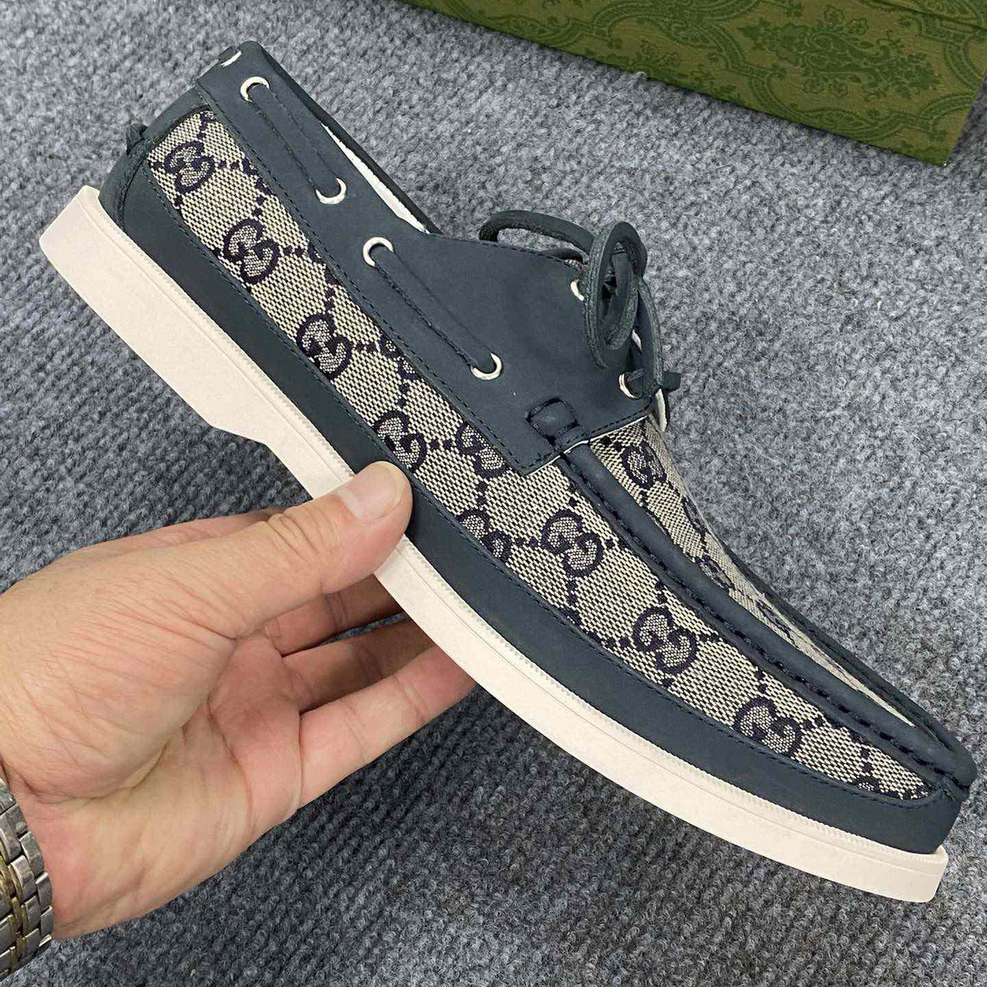 Gucci Men's Original GG Lace-up Loafer - DopestKickz