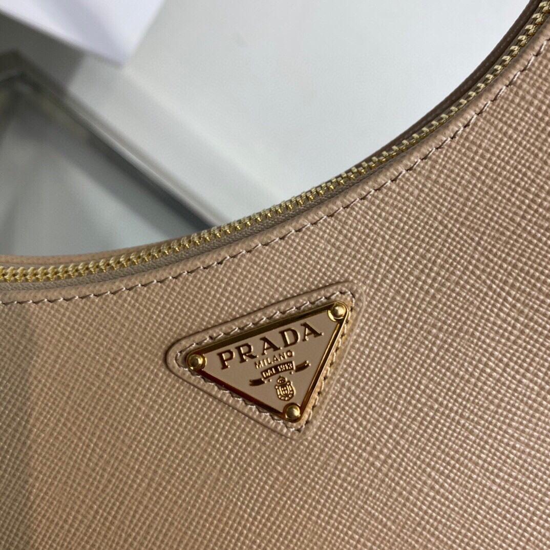 Prada Re-Edition 2005 Saffiano Leather Bag （ 22×18×6cm） - DopestKickz