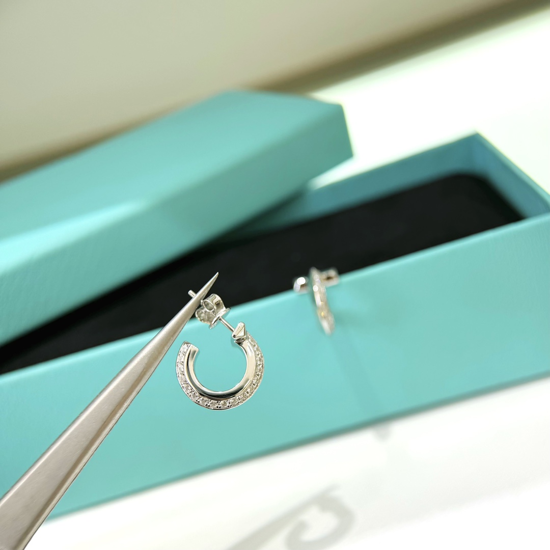 Tiffany & Co. White Gold Earrings - DopestKickz