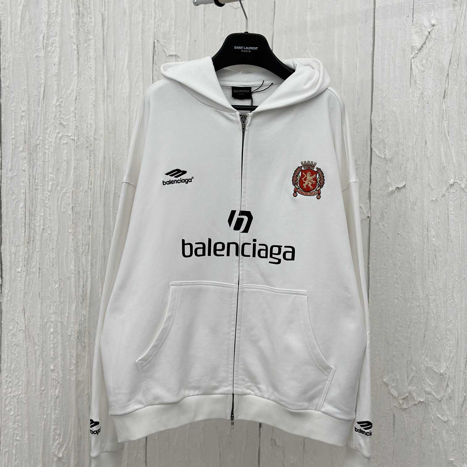 Balenciaga Soccer Zip-up Hoodie - DopestKickz