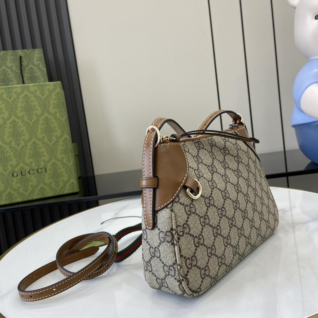 Gucci GG Emblem Small Shoulder Bag - DopestKickz