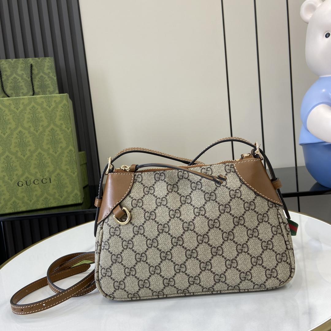 Gucci GG Emblem Small Shoulder Bag - DopestKickz