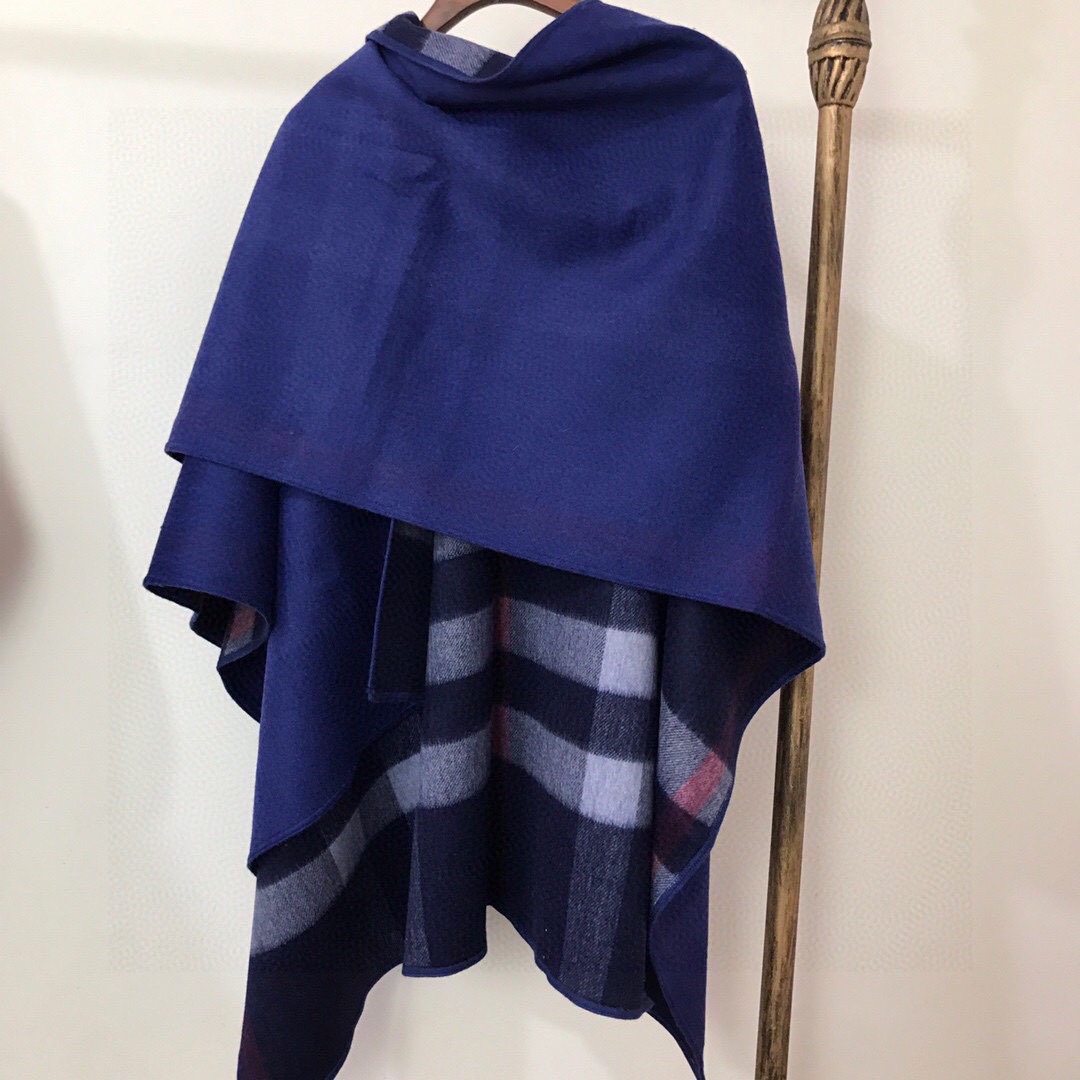 Burberry Charlotte Reversible Wool Felt Cape    140*140cm - DopestKickz