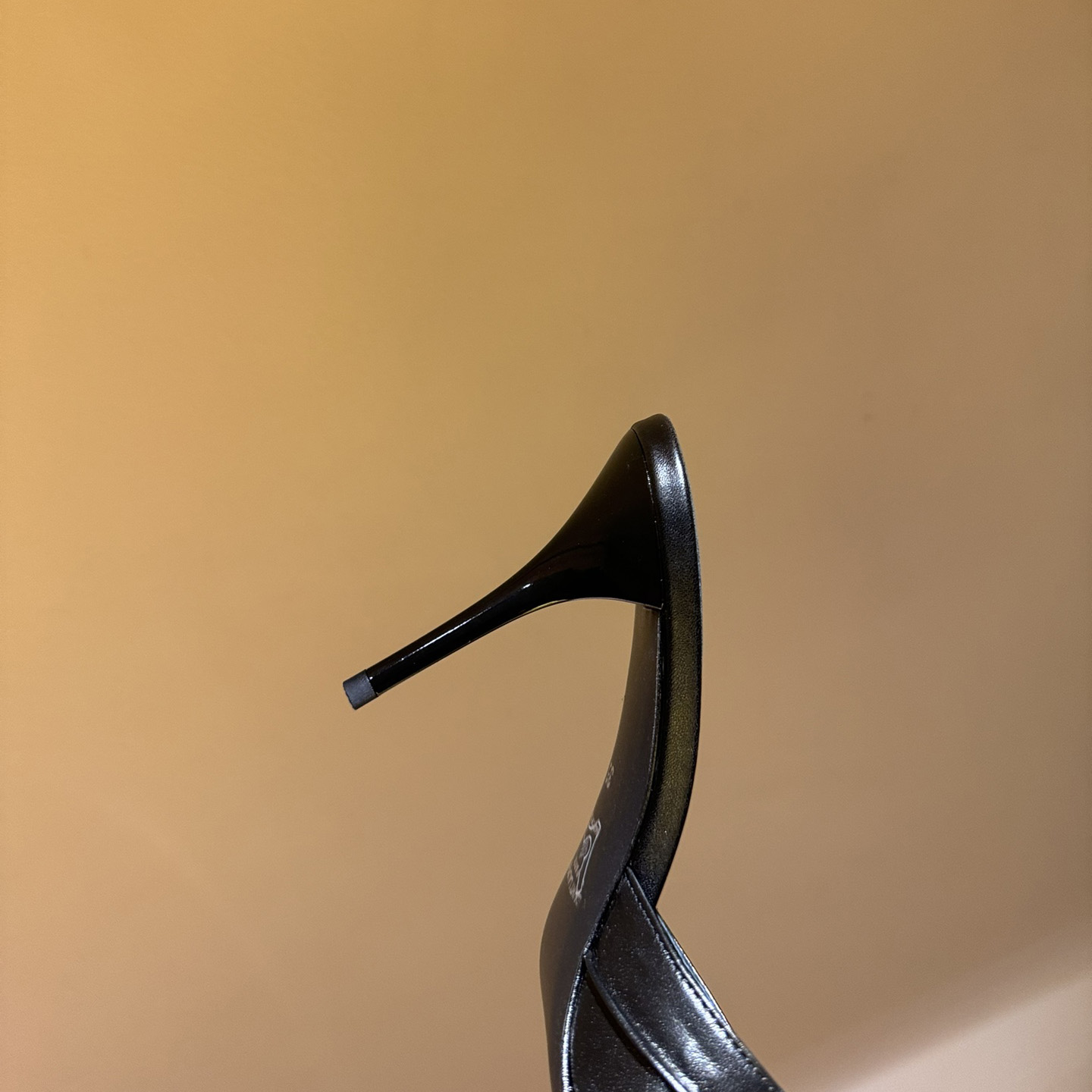 Saint Laurent Babylone YSL Ruched Leather Mule Sandals - DopestKickz