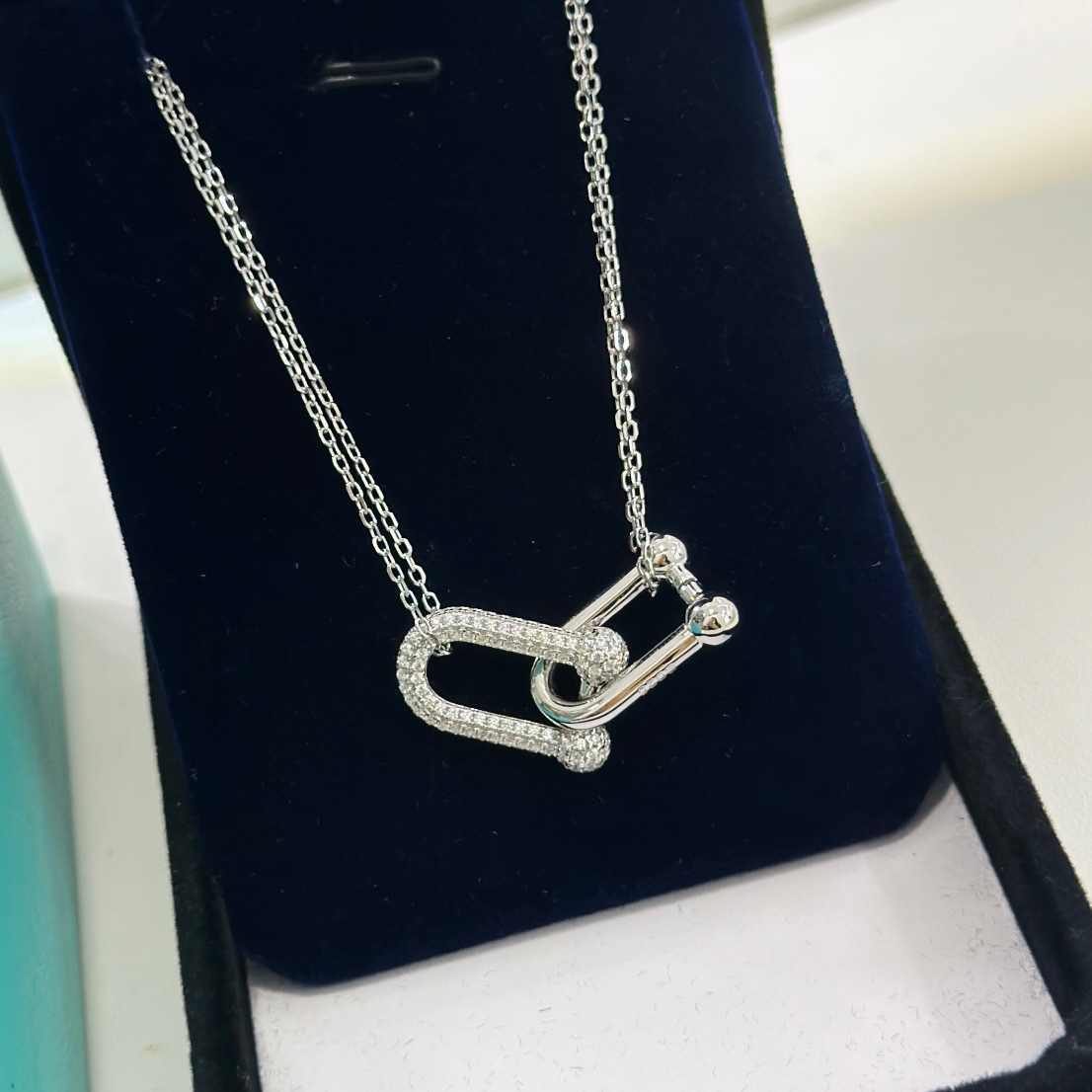 Tiffany & Co. Large Double Link Pendant - DopestKickz