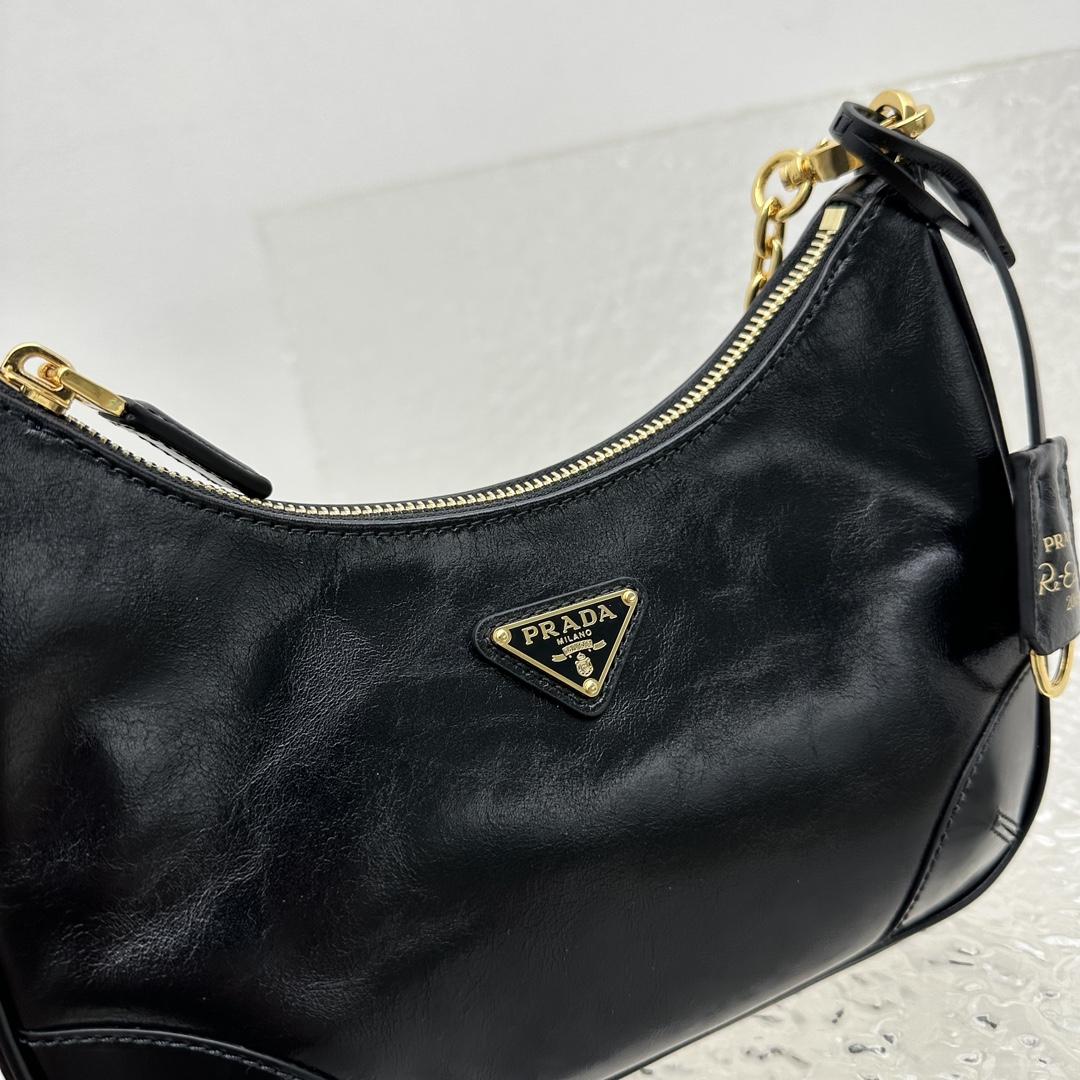 Prada Re-Edition 2005 Naplak Patent Leather Bag - DopestKickz