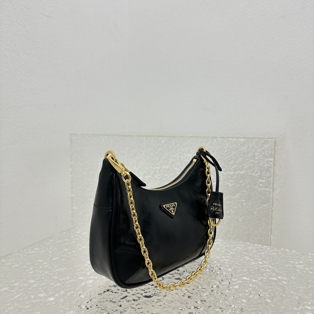 Prada Re-Edition 2005 Naplak Patent Leather Bag - DopestKickz