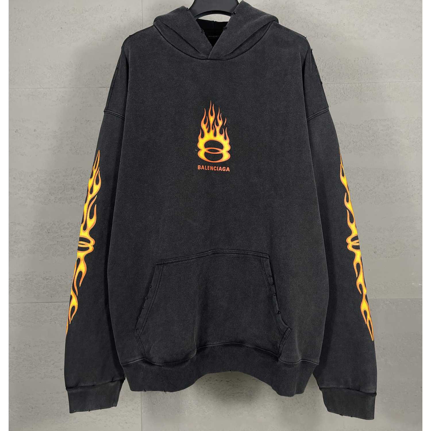 Balenciaga Oversized Flame Hoody - DopestKickz