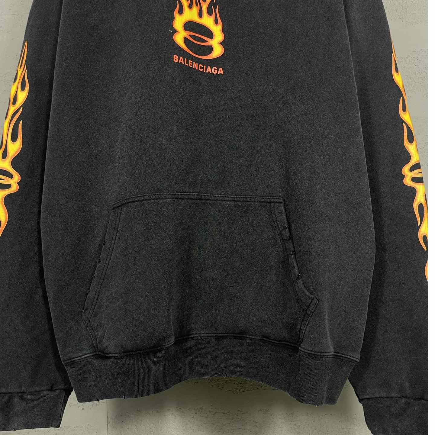 Balenciaga Oversized Flame Hoody - DopestKickz
