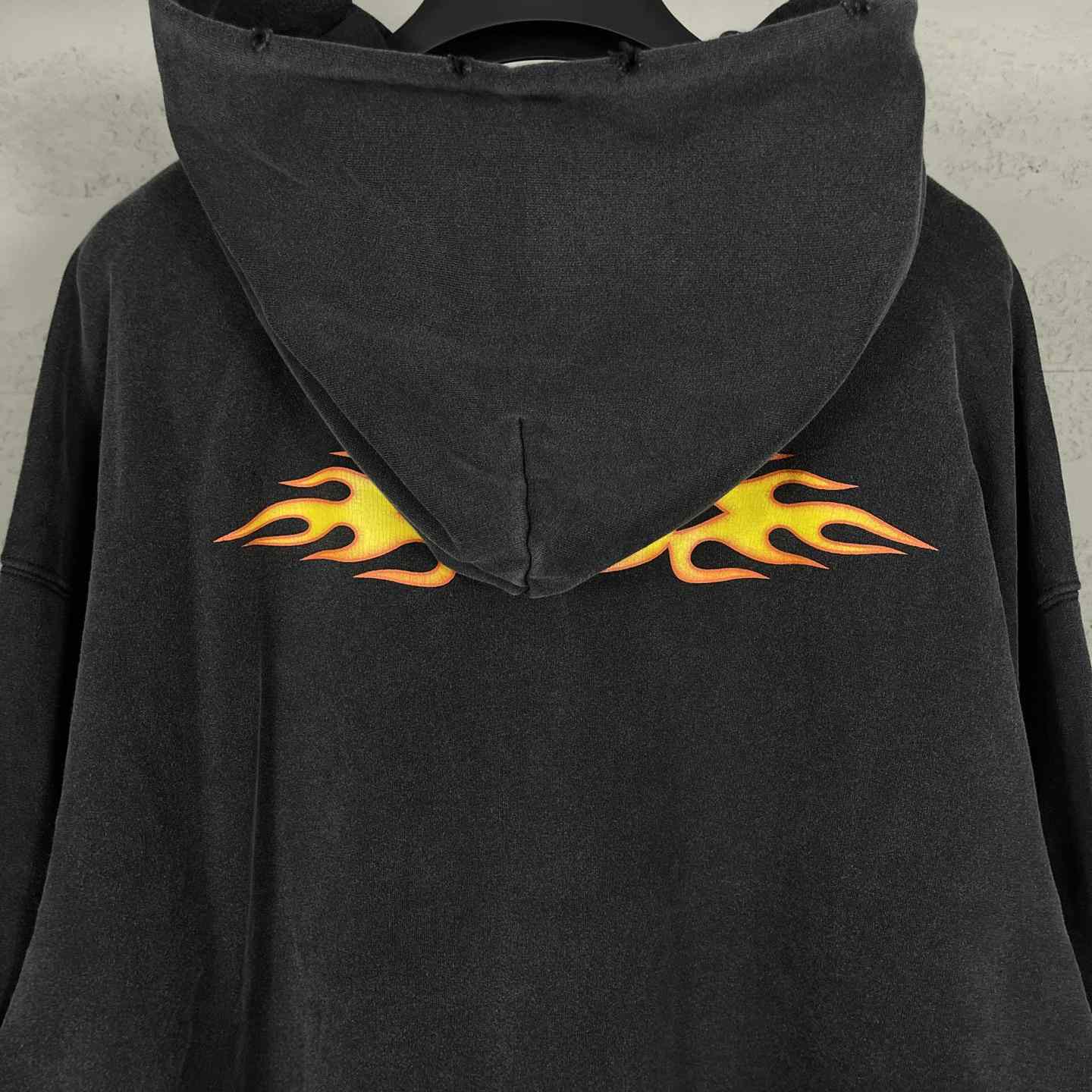 Balenciaga Oversized Flame Hoody - DopestKickz