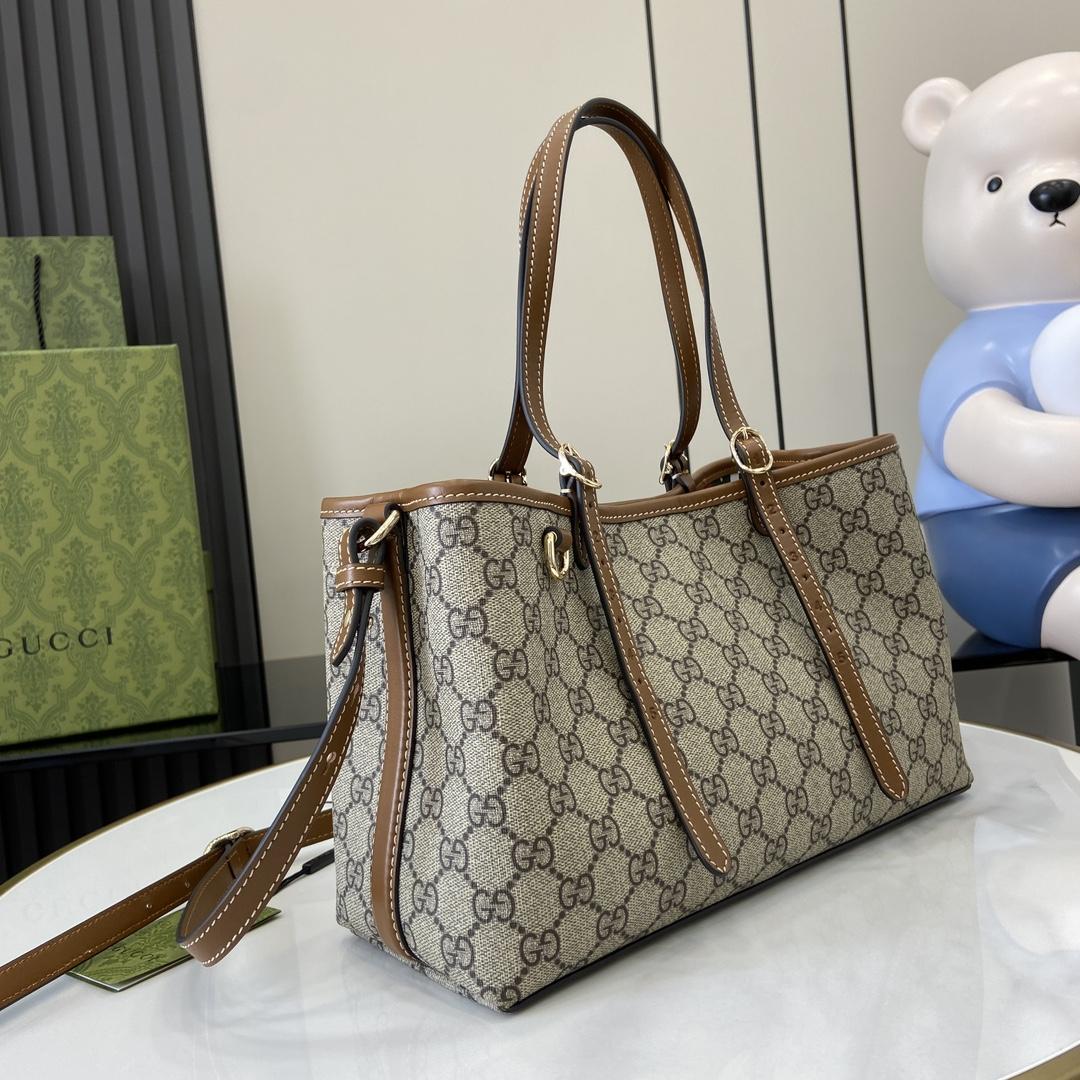 Gucci GG Emblem Small Tote Bag - DopestKickz