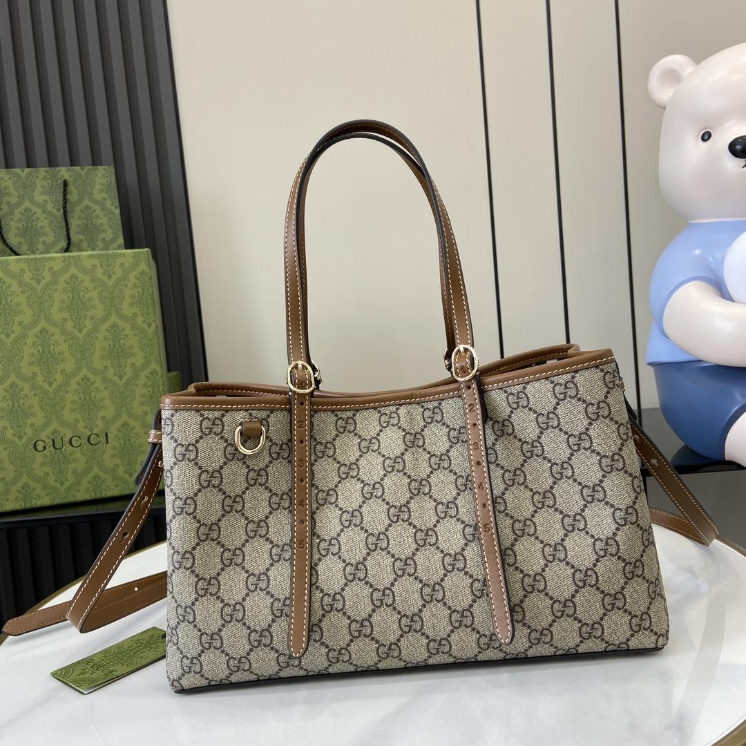 Gucci GG Emblem Small Tote Bag - DopestKickz