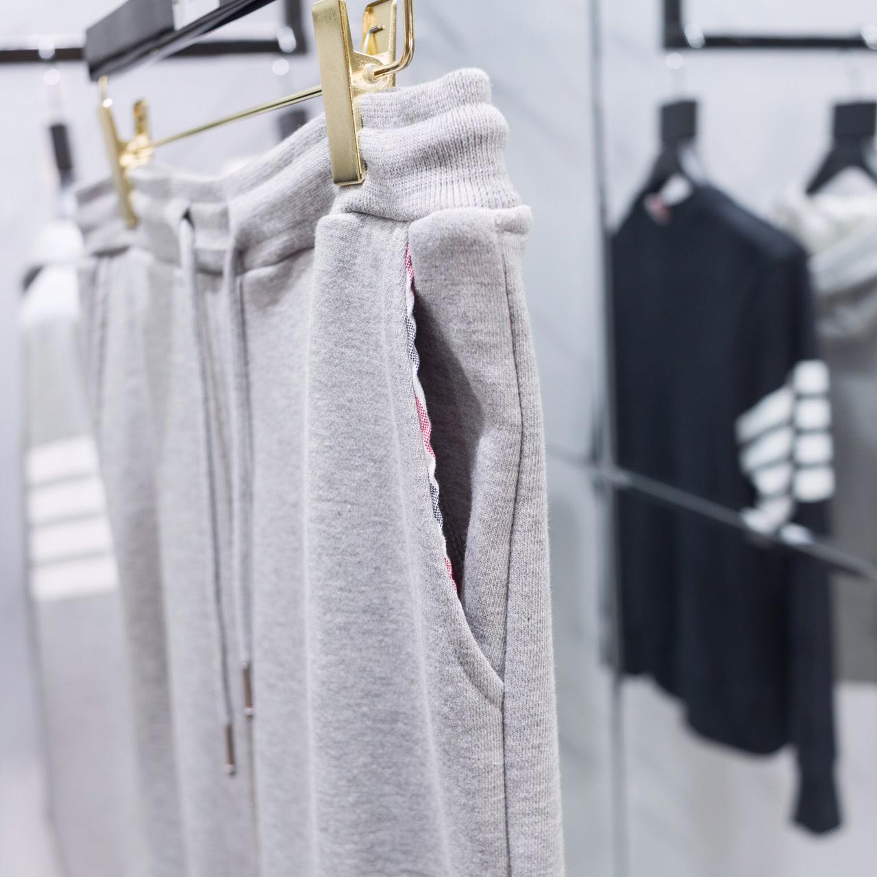 Thom Browne 4-Bar Cotton Track Pants - DopestKickz