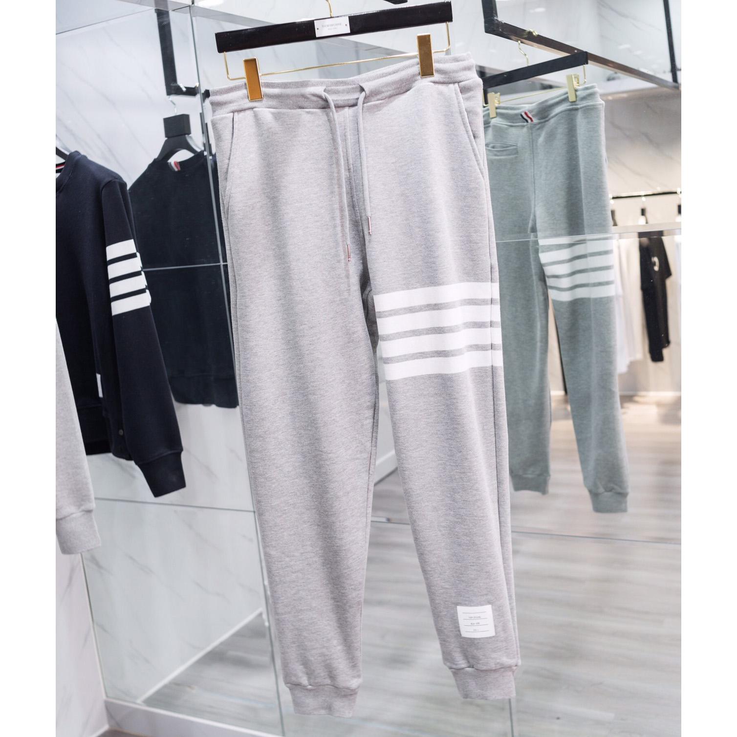 Thom Browne 4-Bar Cotton Track Pants - DopestKickz