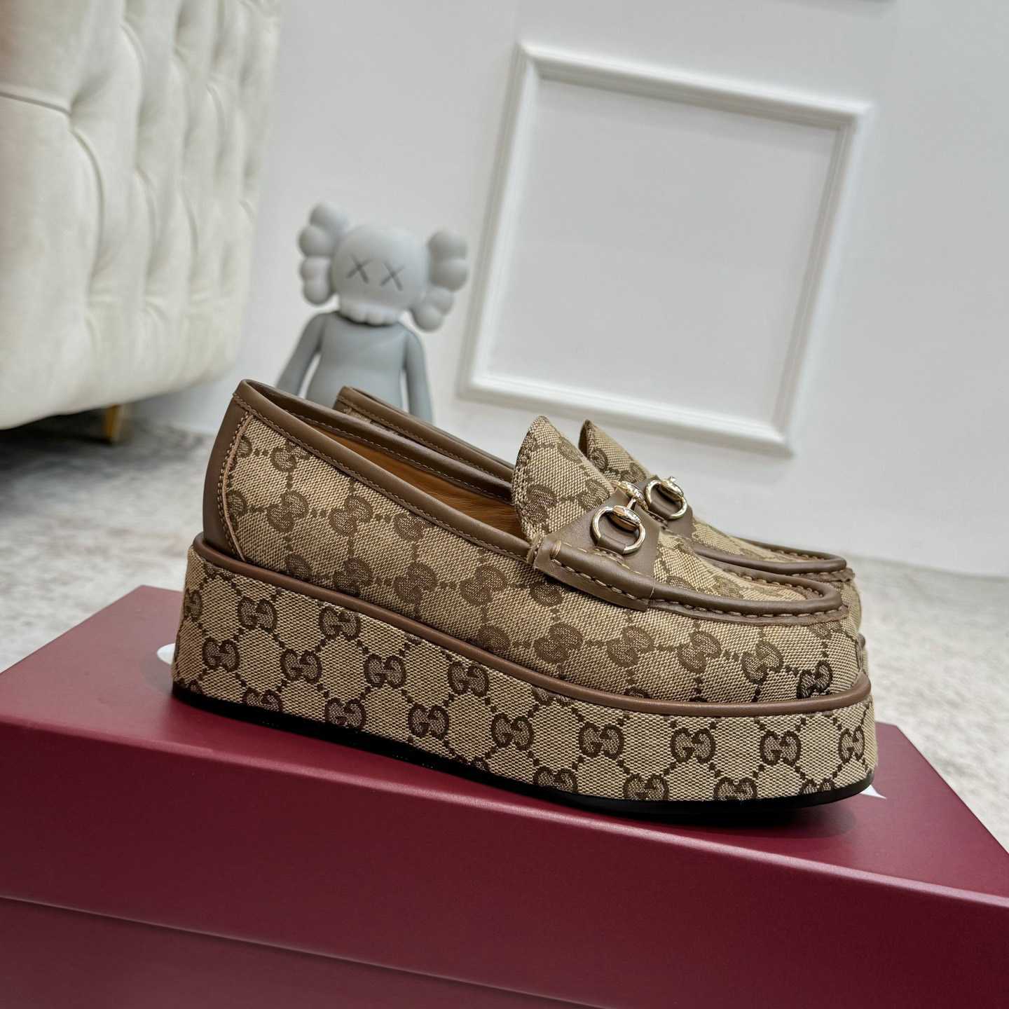 Gucci Women's Horsebit Wedge Loafer - DopestKickz