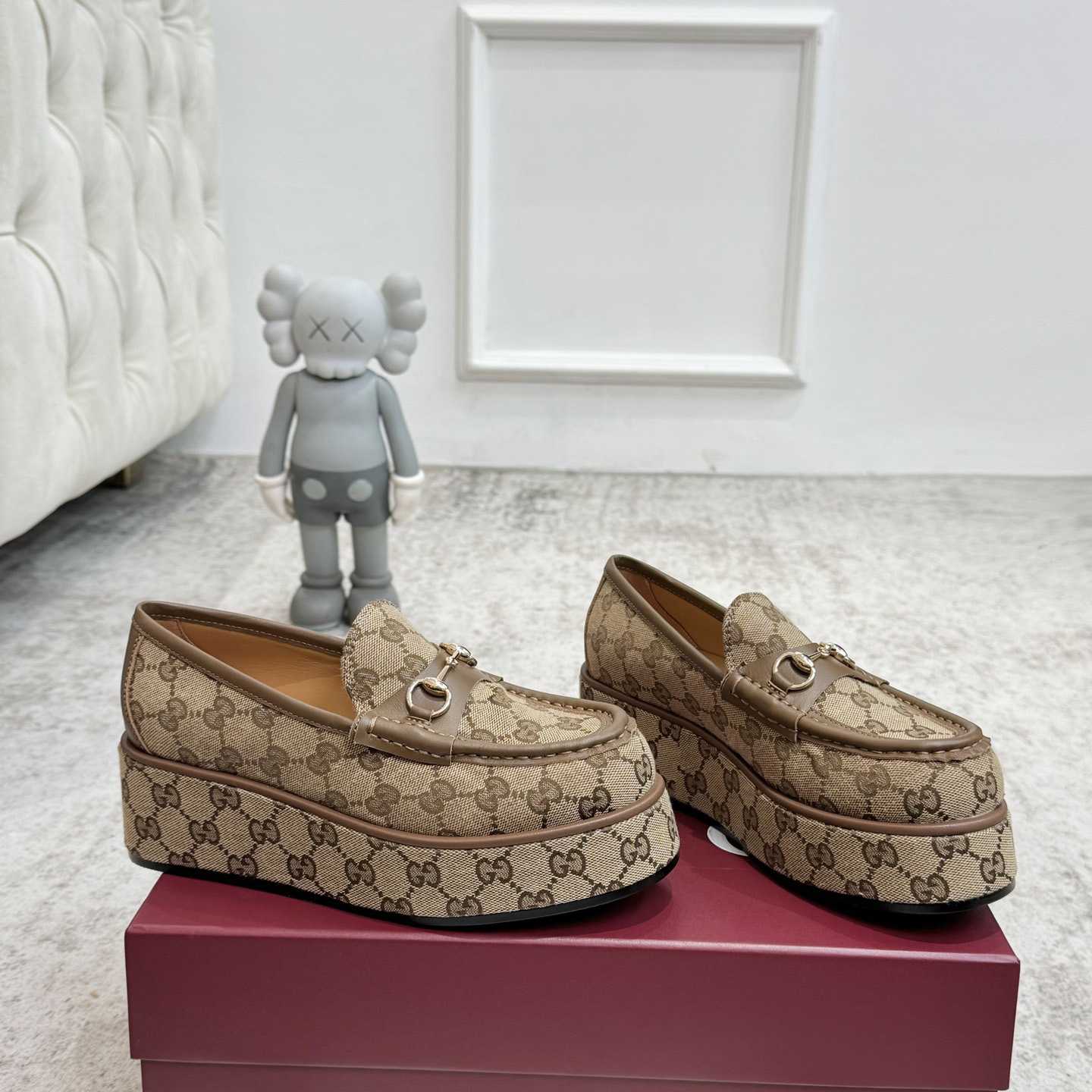 Gucci Women's Horsebit Wedge Loafer - DopestKickz