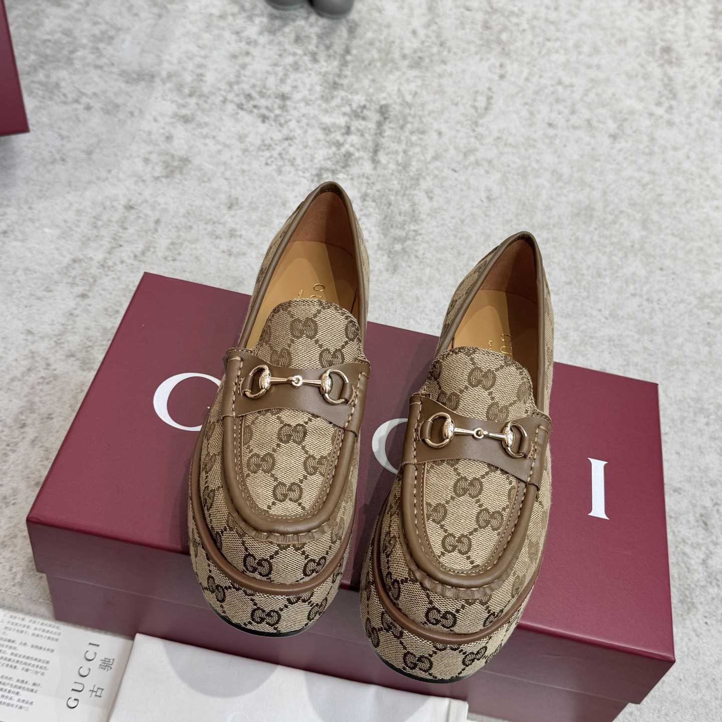 Gucci Women's Horsebit Wedge Loafer - DopestKickz