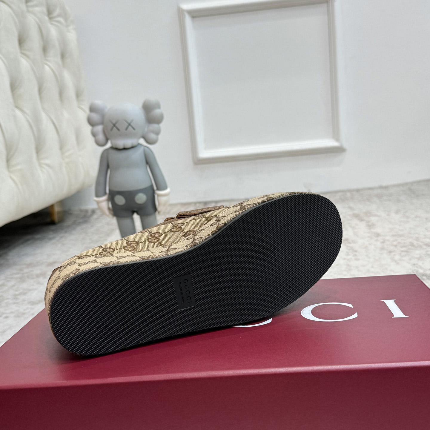 Gucci Women's Horsebit Wedge Loafer - DopestKickz