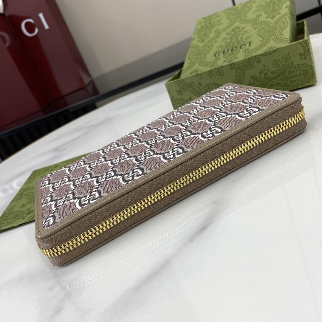 Gucci Zip-around Wallet With GG Shadow - DopestKickz