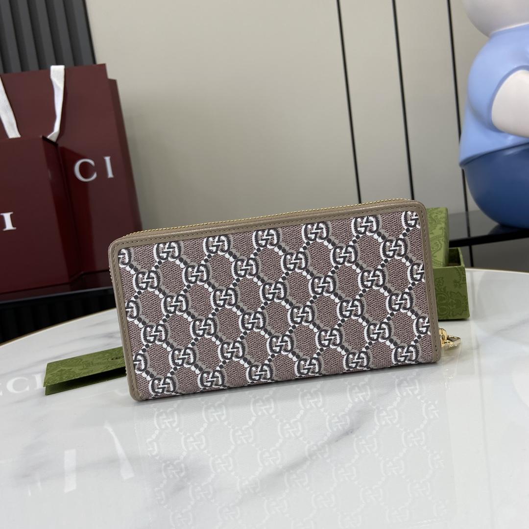 Gucci Zip-around Wallet With GG Shadow - DopestKickz