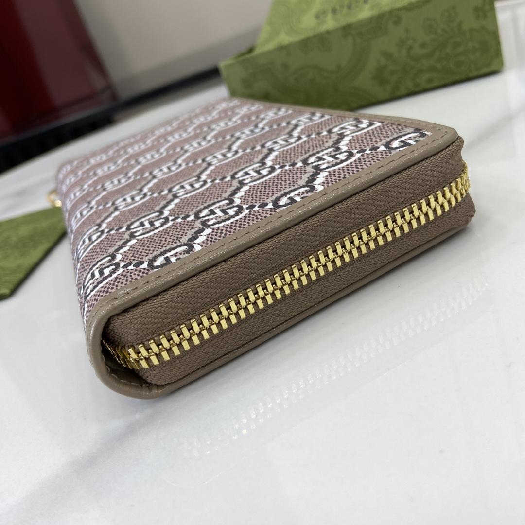 Gucci Zip-around Wallet With GG Shadow - DopestKickz