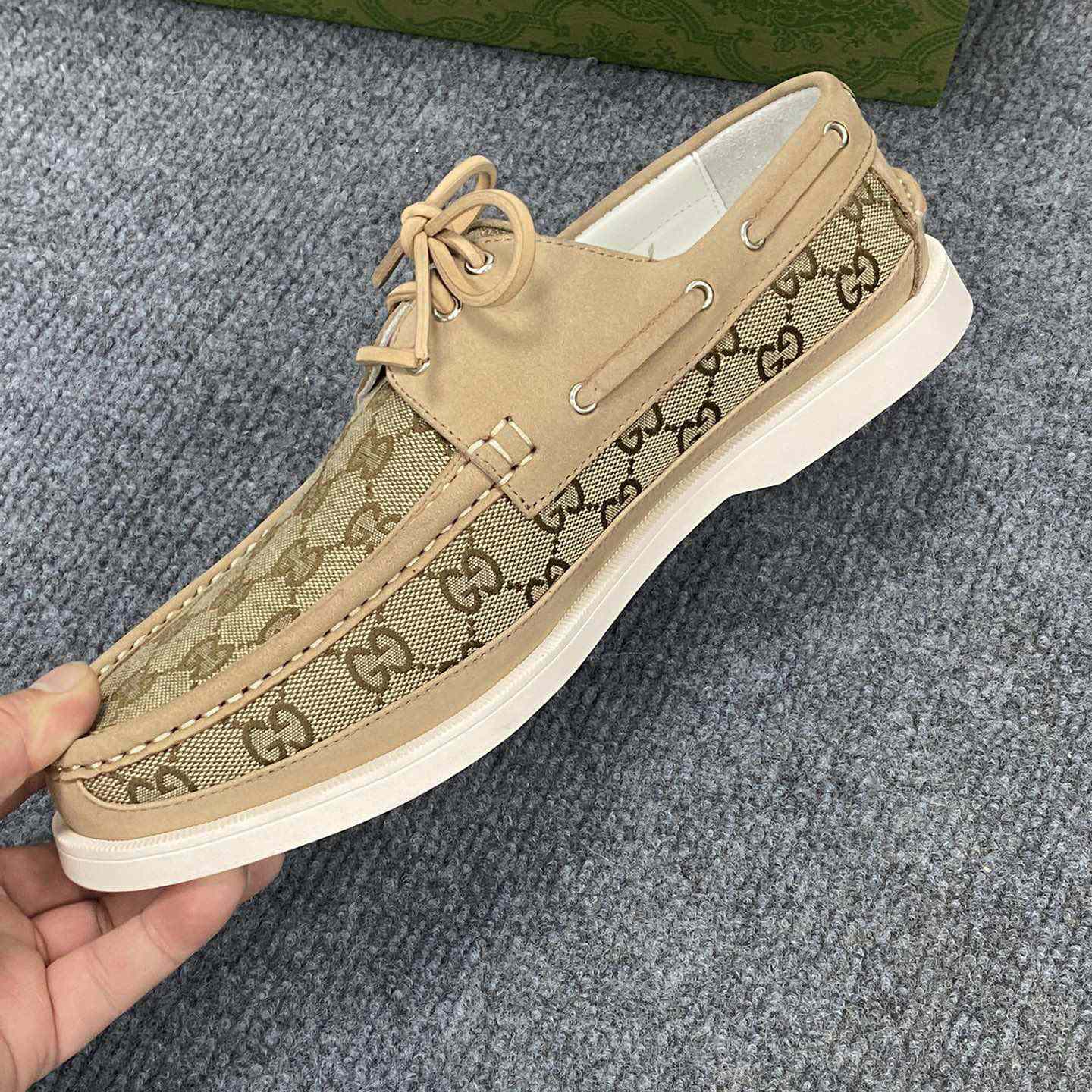 Gucci Men's Original GG Lace-up Loafer - DopestKickz