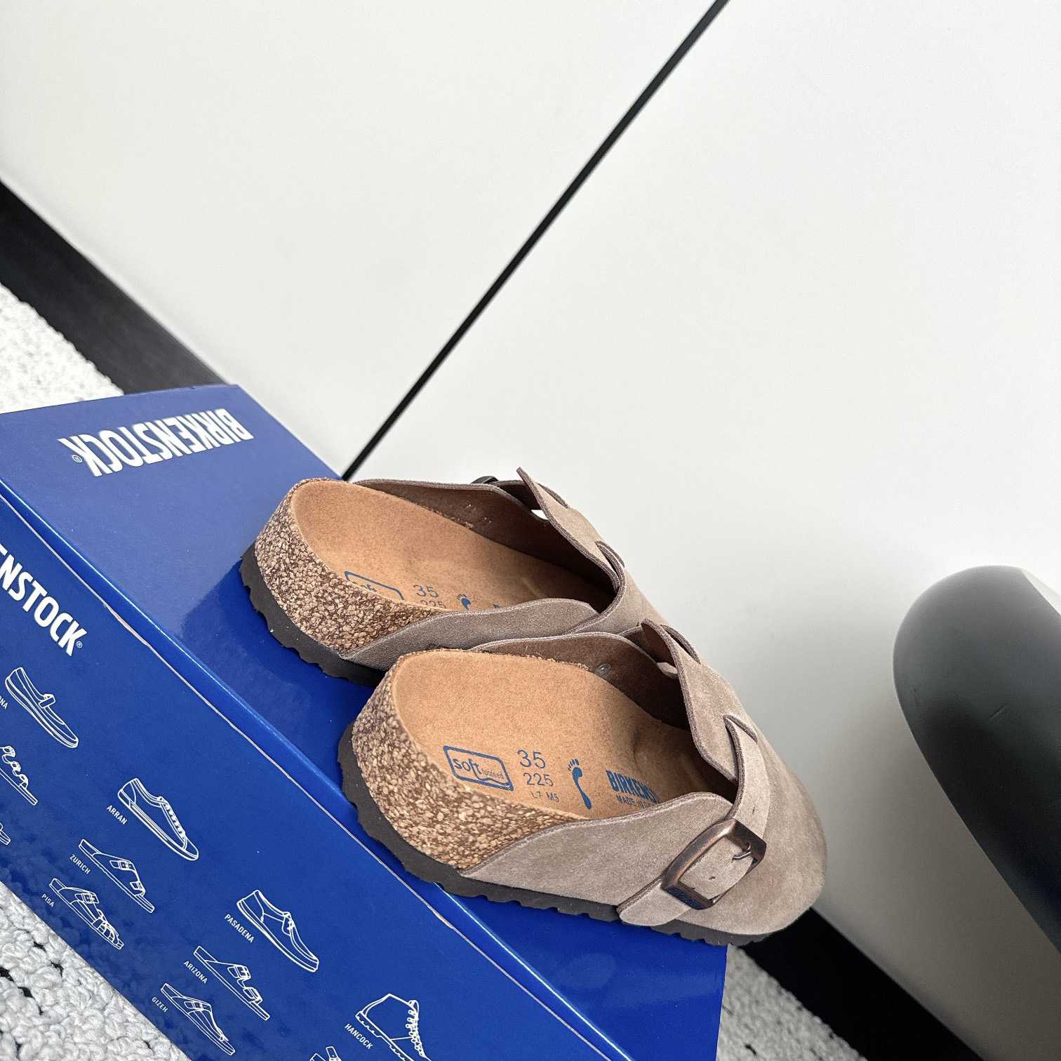 Birkenstock Boston Soft Footbed Suede Leather - DopestKickz