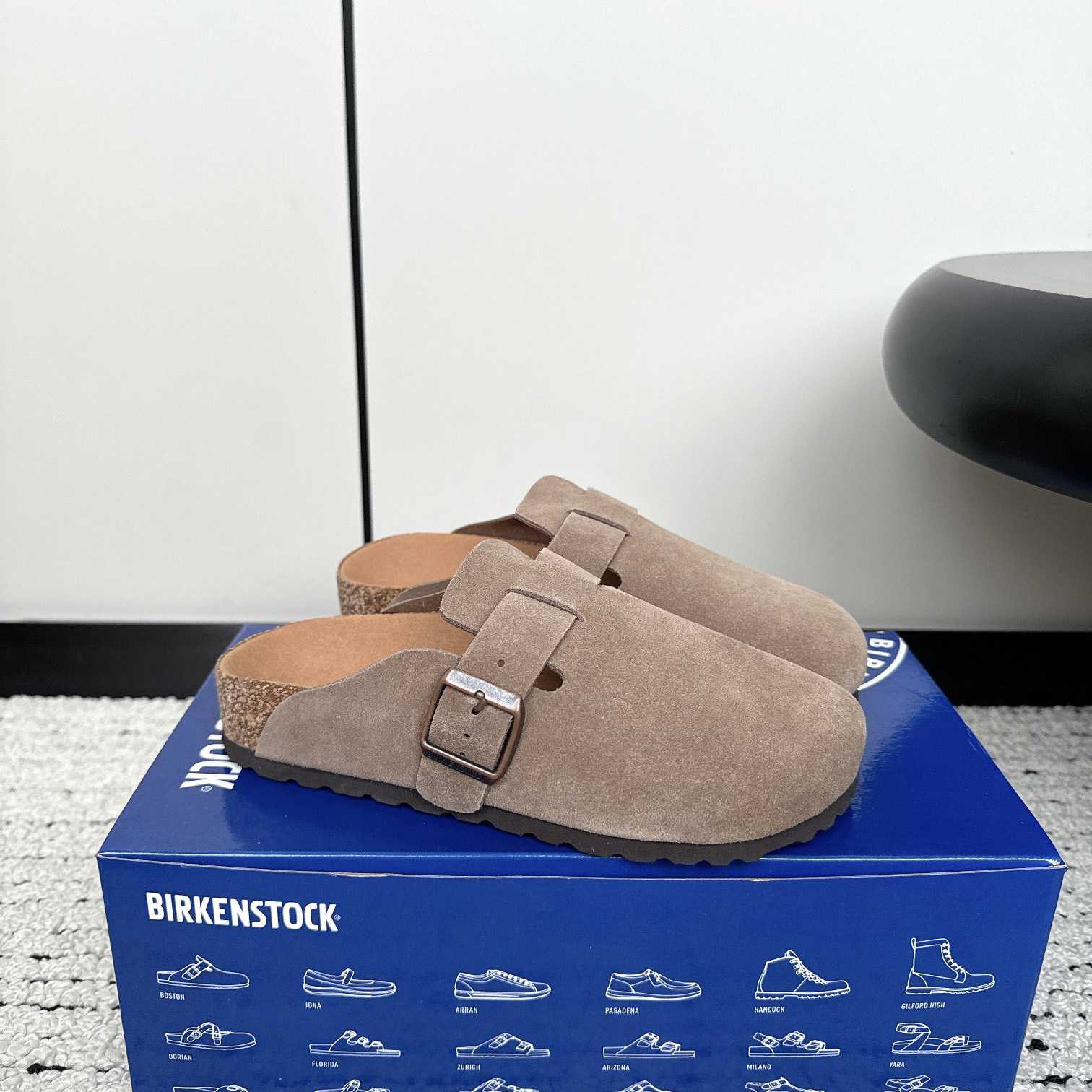Birkenstock Boston Soft Footbed Suede Leather - DopestKickz
