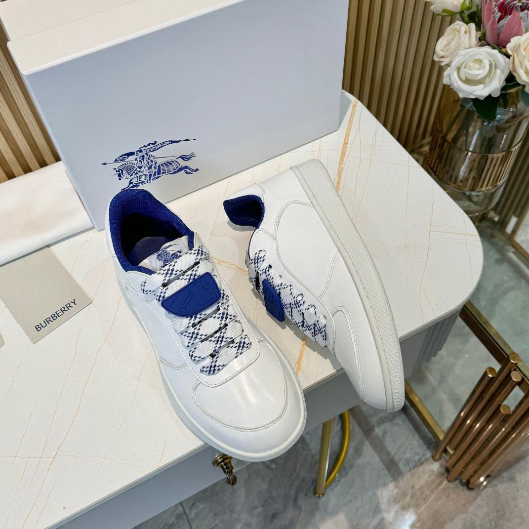 Burberry Leather Terrace Sneakers - DopestKickz