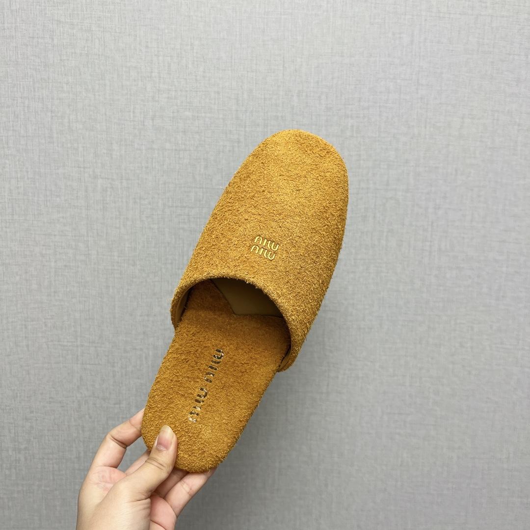 Miu Miu Suede Slippers - DopestKickz