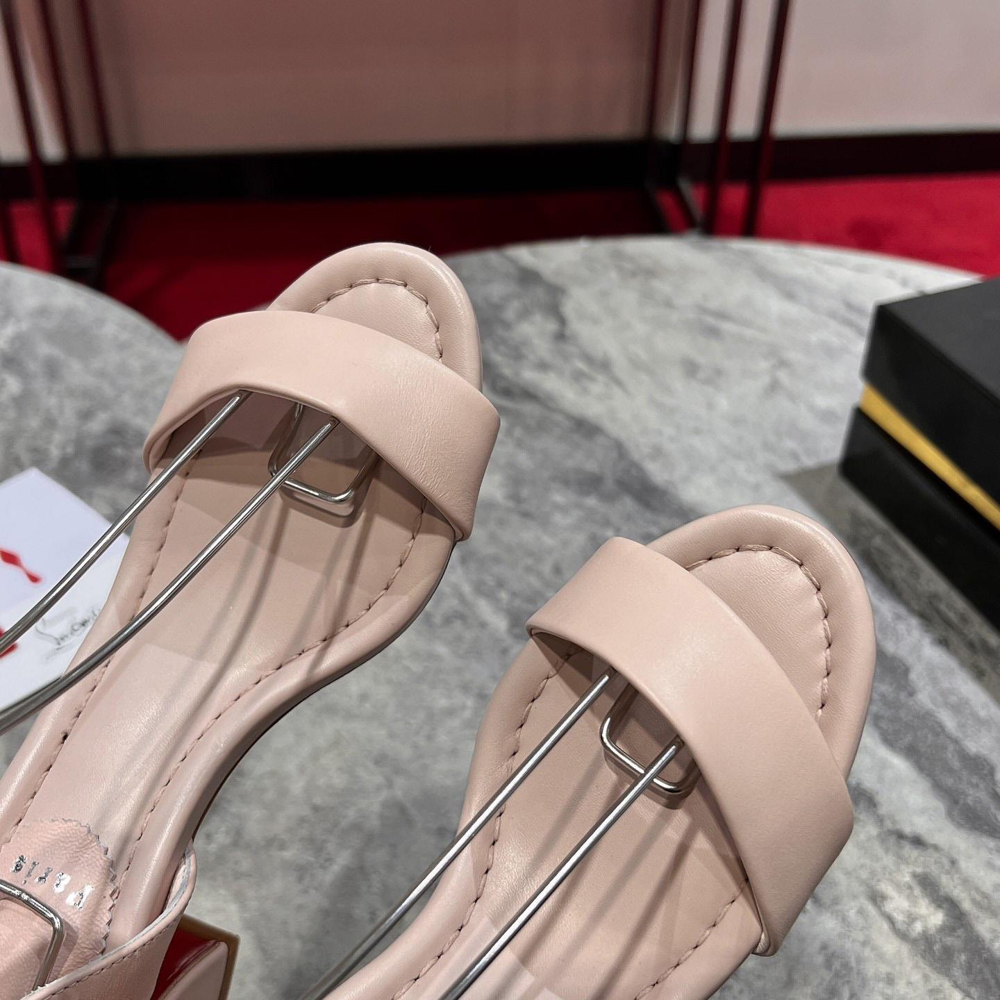 Christian Louboutin  Pink Lin Miss Sabina 55 Sandals - DopestKickz