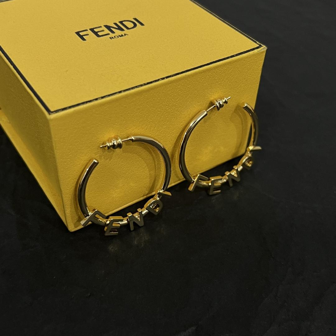 Fendi Fendigraphy Earrings  - DopestKickz