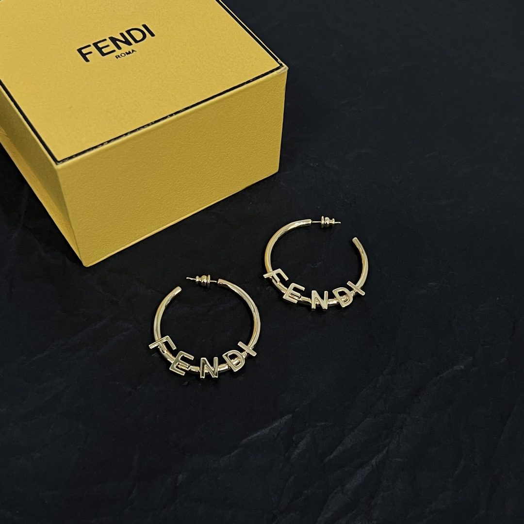 Fendi Fendigraphy Earrings  - DopestKickz