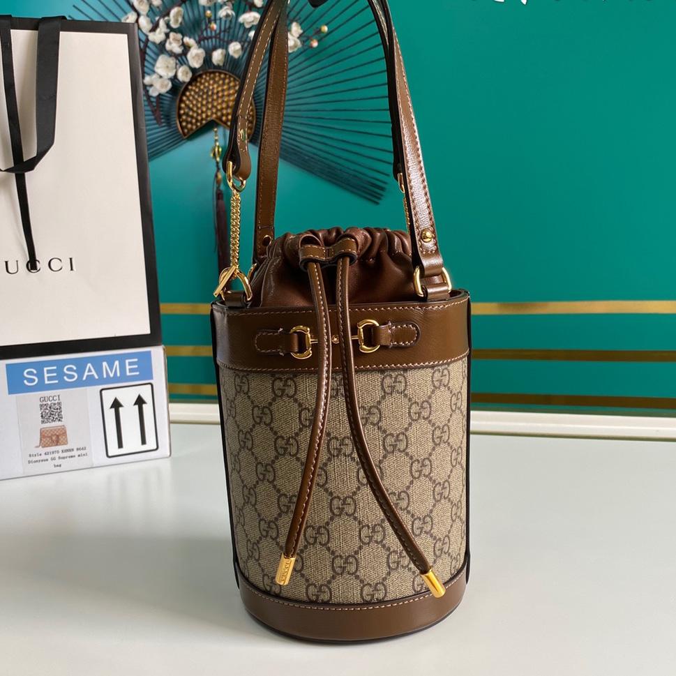 Gucci Horsebit 1955 Small Bucket Bag 'Beige'  (16-14-14cm) - DopestKickz