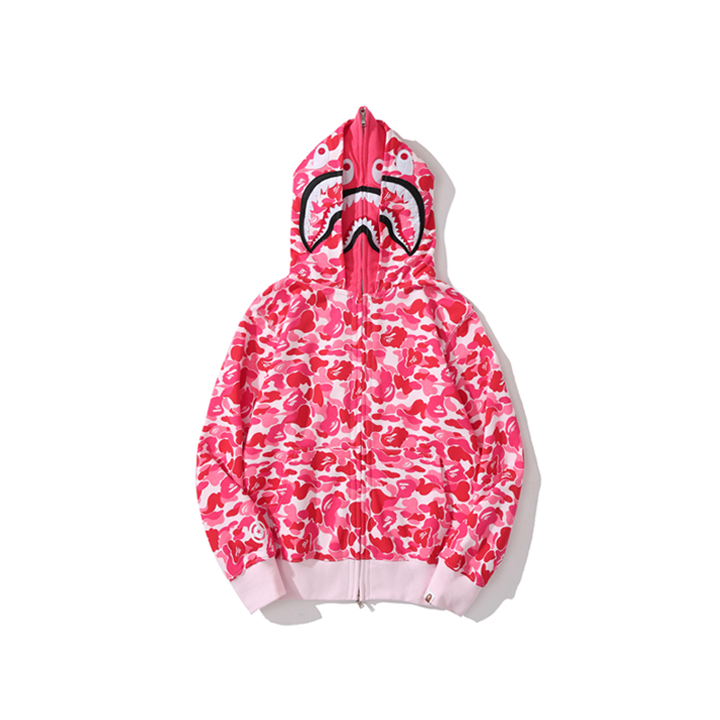 Bape Big ABC Camo Shark Full Zip Hoodie - DopestKickz